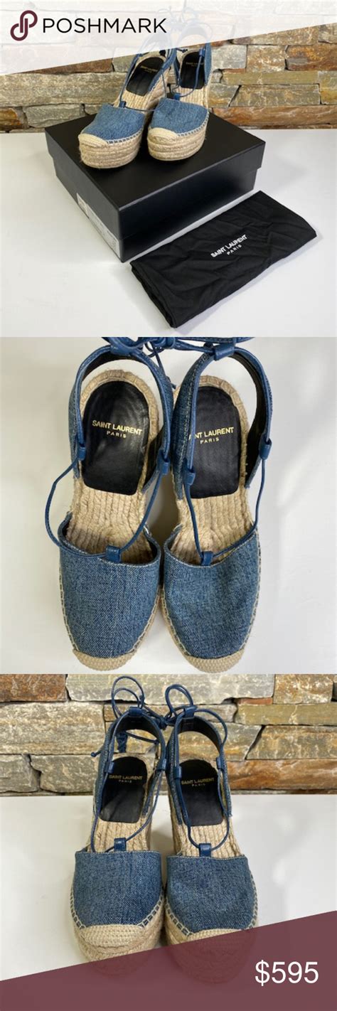 ysl espadrilles denim.